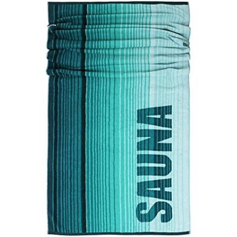 Lashuma Saunatuch Oslo, Liegehandtuch Türkis - Grün, Saugstarkes Saunahandtuch, XXL Handtuch, 100% Baumwolle Cover
