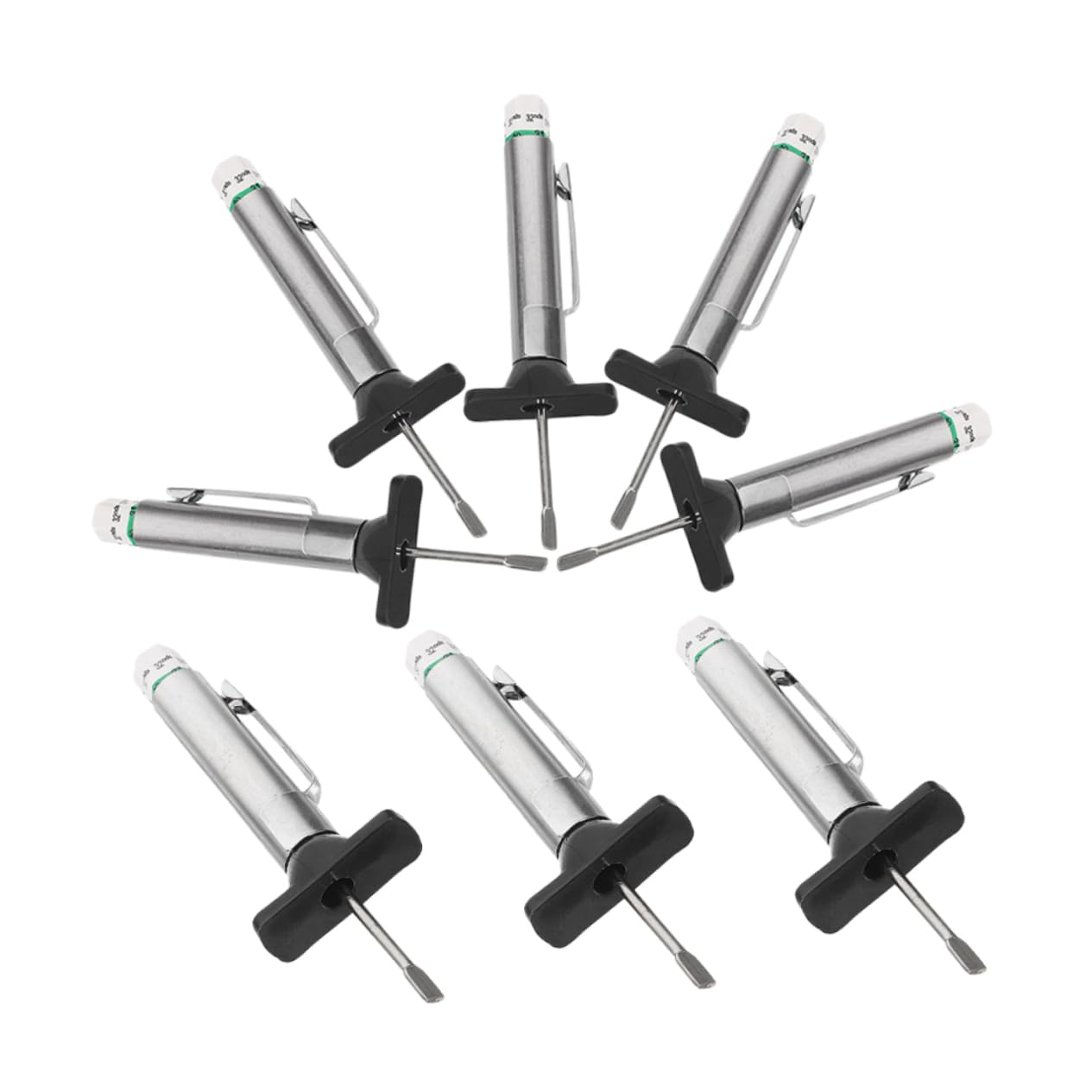 8Pcs Tire Tread Depth Gauge Measuring Tool for Cars Trucks and Motorcycles Durable Design for Accurate Tire Maintenance Essential for Safety and Performance