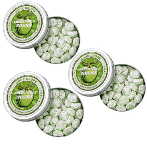 Sour Drops - Green Apple Sour Hard Candy - Small