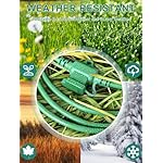 Green Outdoor Extension Cord with Multiple Outlets, 25ft Christmas Light Extension Cord Outside, Evenly Spaced 6 Plugs, 16/3 SJTW Weatherproof Wire for Landscaping Light, Holiday Party Decoration - Image 5