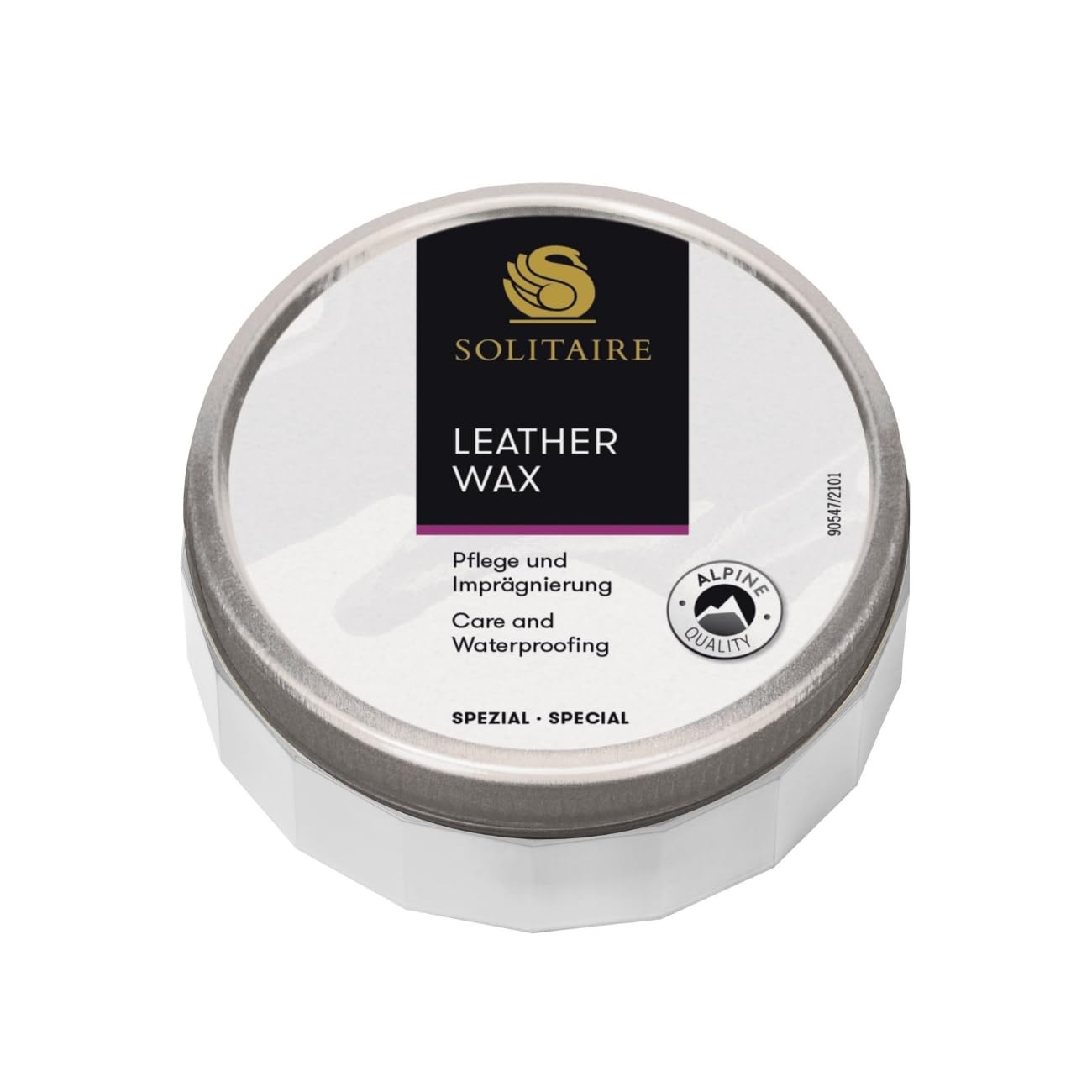 SOLITAIRE Leather Wax Lederpflege Lederwachs für Glattleder Schuhpflege und Imprägnierung 150 ml