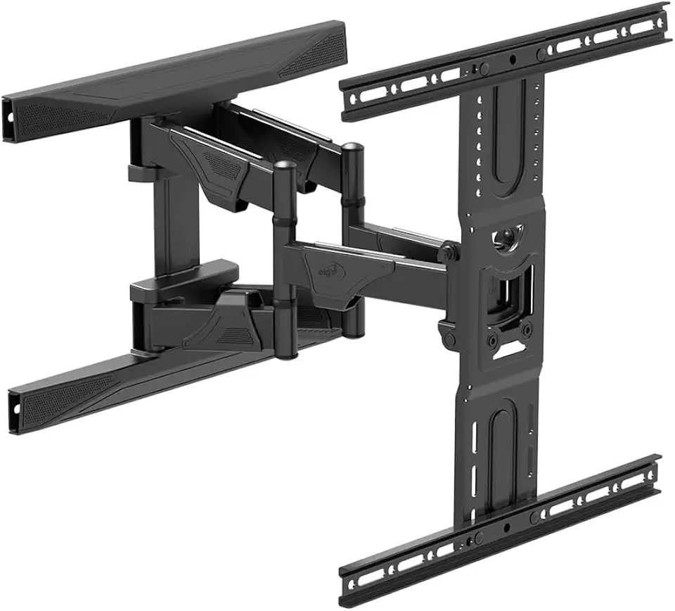 ELG, A02V6N, Suporte de TV Articulado de Parede Para TVs Planas e Curvas de 75" a 86", Inclinação Horizontal e Vertical, Peso Máximo de 46 Kg, Preto