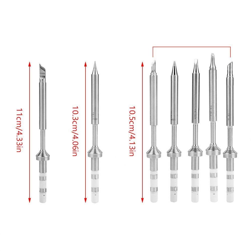 Broco Punte di Saldatura, Sostituzione 7pcs Mini in Acciaio Inox Saldatura Punte di Ferro for TS100 SALDATOIO 7 Tipi