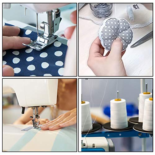 Hilos para máquina de coser serger blancos, pack 8 miniatura 6