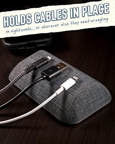 Lot De 6 Clips De Câble Magnétiques [Câble Lisse Réglable] Support De