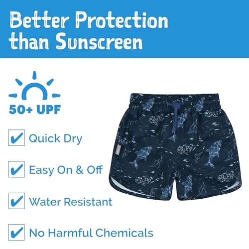 Image of JAN & JUL UV Swim Shorts and Long Sleeve UV Shirt for Toddlers