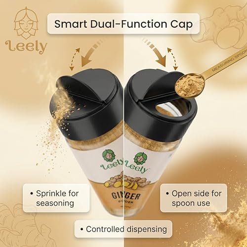 Image of Leely Ginger Powder 125g | Pure & Natural Dry Ginger Powder | No Preservatives, No Added Color | Aromatic Spice for Cooking, Baking, Tea & Ayurvedic Use