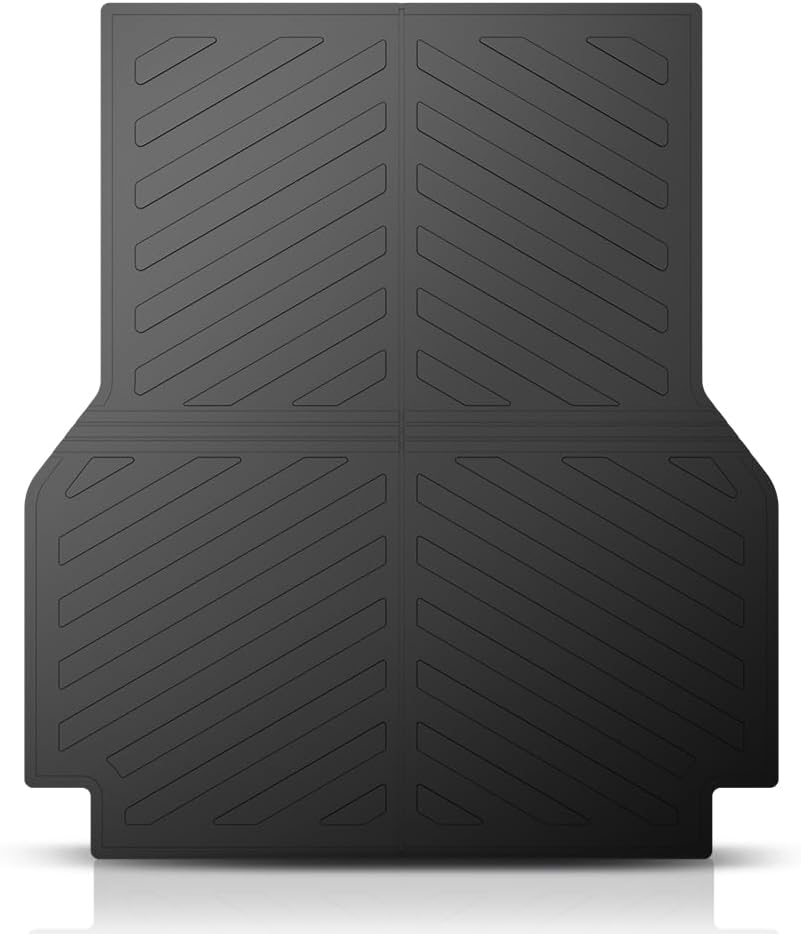 PIT66 Floor Mats Truck Bed Mat Compatible with Toyota Tacoma 2005-2023,Fit 5ft (60"") Short Bed Models, Not Fit 6ft (72"") Long Bed Models Premium All Weather Automotive TPE Liners