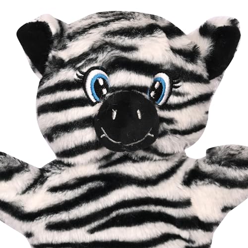 Image of Besties Zebra Hand Puppets for Kids - Soft Hand Puppets for Kids, Story Telling Puppet for Kids, Hand Puppet Toy, Plush Animals Hand Puppet Toys, Fun Play Learning Toys - Black (Zebra)