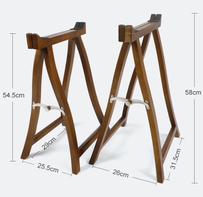 お琴/お箏 用 古筝スタンド 折りたたみ式 立奏台 上質 A型 スタンド ローズウッド色 (ローズウッド色)