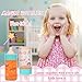 CARANOVO Baby Doll Accessories Set – 7 Pcs Feeding Bottle Toys, Magic Disappearing Milk & Juice, Pretend Play Set with Pacifiers, Reusable Bibs and Diapers, Kids Gift