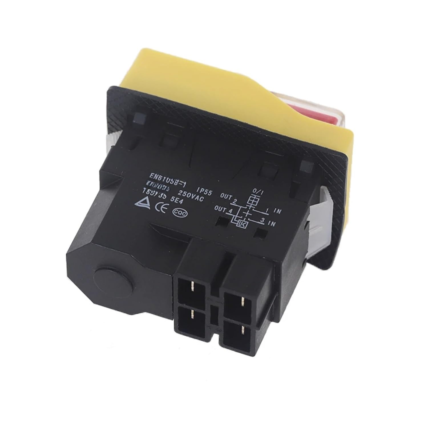 Waterproof Pushbutton Machine Saw Cutter Drill on Off Switches Control Box Switches Electromagnetic Switch AC250V 8A