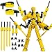 T13 Already Assembled Action Figure Accessories,Multi-Jointed Movable Robot Action Figure Set,for Collectors Desktop Decorations Game Lovers Toys