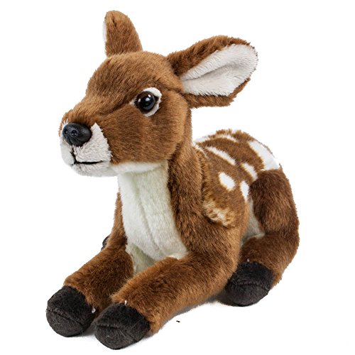 Preisvergleich Produktbild Teddys Rothenburg Kuscheltier Rehkitz, 17 cm, liegend, braun / weiß, Plüschrehkitz