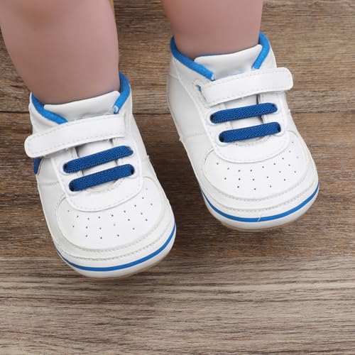 Image of Clowora Unsex Baby Shoes Boys Girls Infant Sneakers Non-Slip Soft Rubber Sole Toddler Crib First Walker Lightweight Shoes
