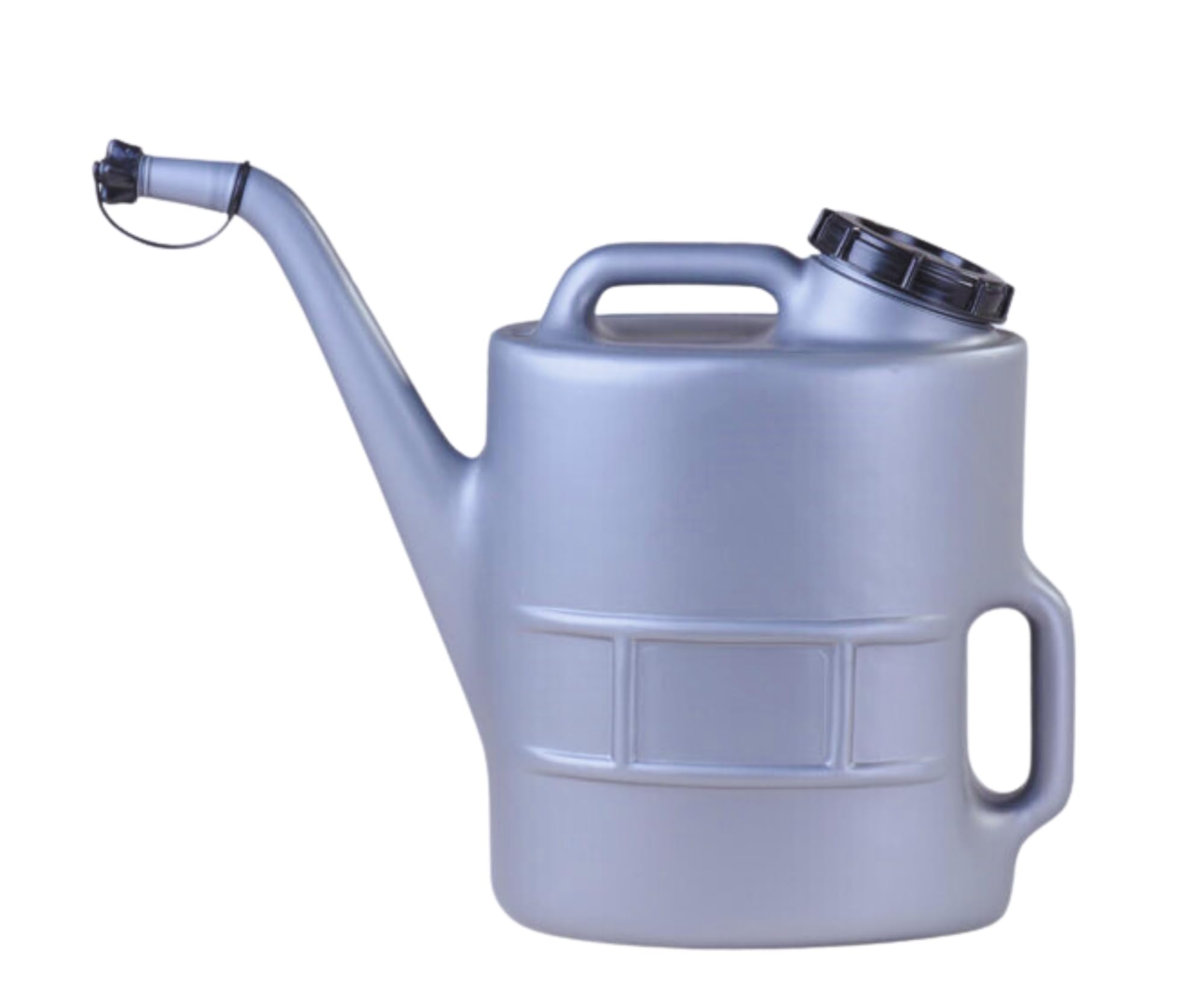 hünersdorff 821210 Ölkanne Bidon d'huile avec Tamis | Résistant aux Produits Chimiques en polyéthylène Haute densité verrouillable 2 poignées Idéal pour chaufferie ou Atelier 13 l, Gris argenté