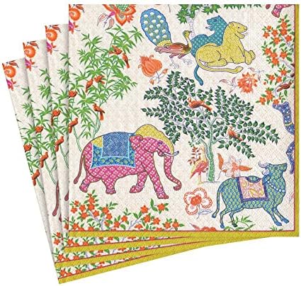 Caspari Hydrangea Garden Paper Luncheon Napkins In
