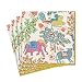 Caspari Entertaining 20-Pack Le Jardin De Mysore Luncheon Napkins