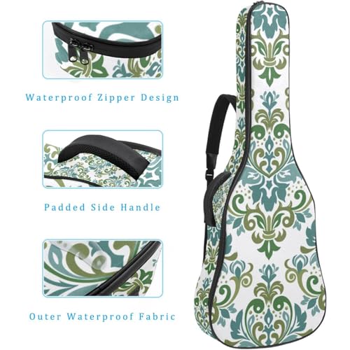 Housse imperméable en tissu Oxford pour guitare acoustique avec bandoulière et poches, motifs floraux peints à la main – Bleu foncé 109 x 42,9 x 11,9 cm, Multicolore 4., 42.9×16.9×4.7 in, Sac de - Les Beatles, Paul McCartney, John Lennon, RIngo Starr, George Harrison Housse imperméable en tissu Oxford pour guitare acoustique avec bandoulière et poches, motifs floraux peints à la main – Bleu foncé 109 x 42,9 x 11,9 cm, Multicolore 4., 42.9x16.9x4.7 in, Sac de – Image 5
