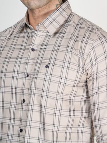 Image of Allen Cooper Checks Shirts for Men - 100% Cotton Comfort Fit Casual and Formal Shirt - Breathable, Soft, Classic Style (Multiple Colors)