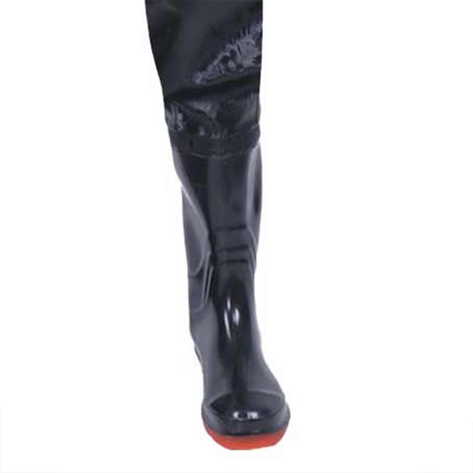 IQYU Pantaloni da lavoro da uomo blu salopette da uomo: trampolieri da uomo impermeabili in neoprene pantaloni da pesca impermeabili con stivali, pantaloni funzionali per la pesca, fattorie, giardini,