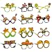 P1nkpopp 36PCS Cinco de Mayo Party Decorations Paper Eyeglasses - Mexican Fiesta Taco Photo Booth Props Party Supplies Favors
