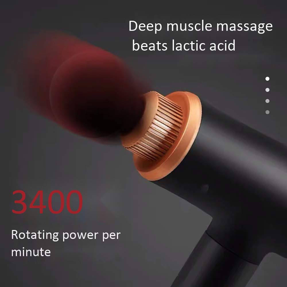 Pistola de Masaje Muscular Masajeador de Músculos de Tejido Profundo Pistola de Fascia de Percusión de Mano Dispositivo de Masaje portátil for Muscles,Neck,Back,Leg,Shoulder