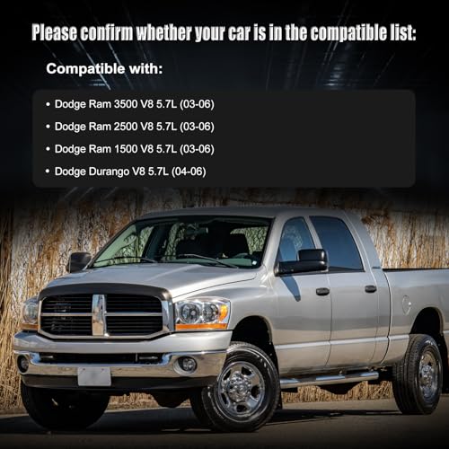 Alternator Compatible with 2003-2006 Ram 1500/2500/3500 PICKUP V8 5.7L, 2004-2006 Durango V8 5.7L, Alternator replacement for 13988N, 13988, 13988A, 13988AN, 139560, 2100560, 210-0560, 2139560