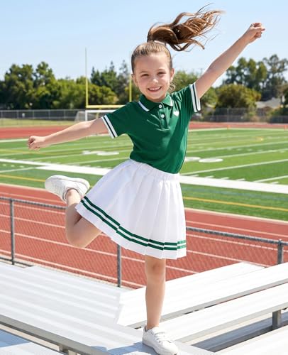 Move Dance Toddler Girls Dress 2T 3T Dark Green Polo Skirt Set with Shorts - image 6