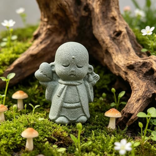 Estatua Mini Buda Japonés en Piedra Arenisca miniatura 3