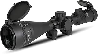 3-9x40 AO Rifle Scope with 5 Levels Red & Green Illumination Long Range Hunting Optics Waterproof and Fog-Proof for Air Sniper Crossbow Airsoft Shooting, Include 20mm Free Mounts - VOTJPYS