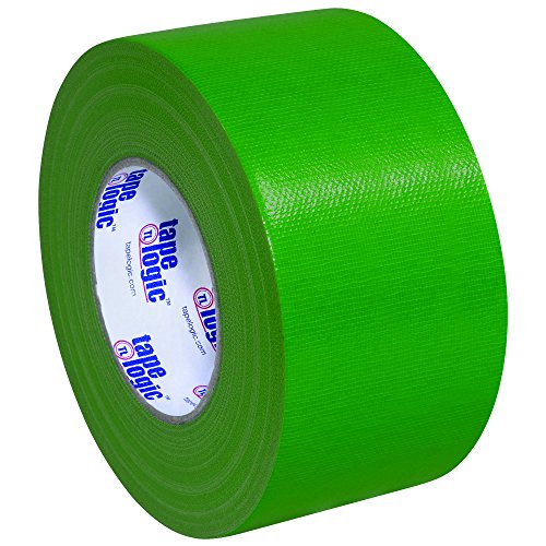 Image of Tape Logic (3 Pack) Multipurpose Green Duct Tape, 3 Inch x 60 Yards, 10.0 Mil Thick, For Labeling, Patching, Temporary Repairs, Marking and Social Distancing