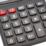 Amazon Basics Easy to Use LCD Display Desktop Calculator, Simple Handy Math Tool, Portable and Lightweight, Black, 1 Pack