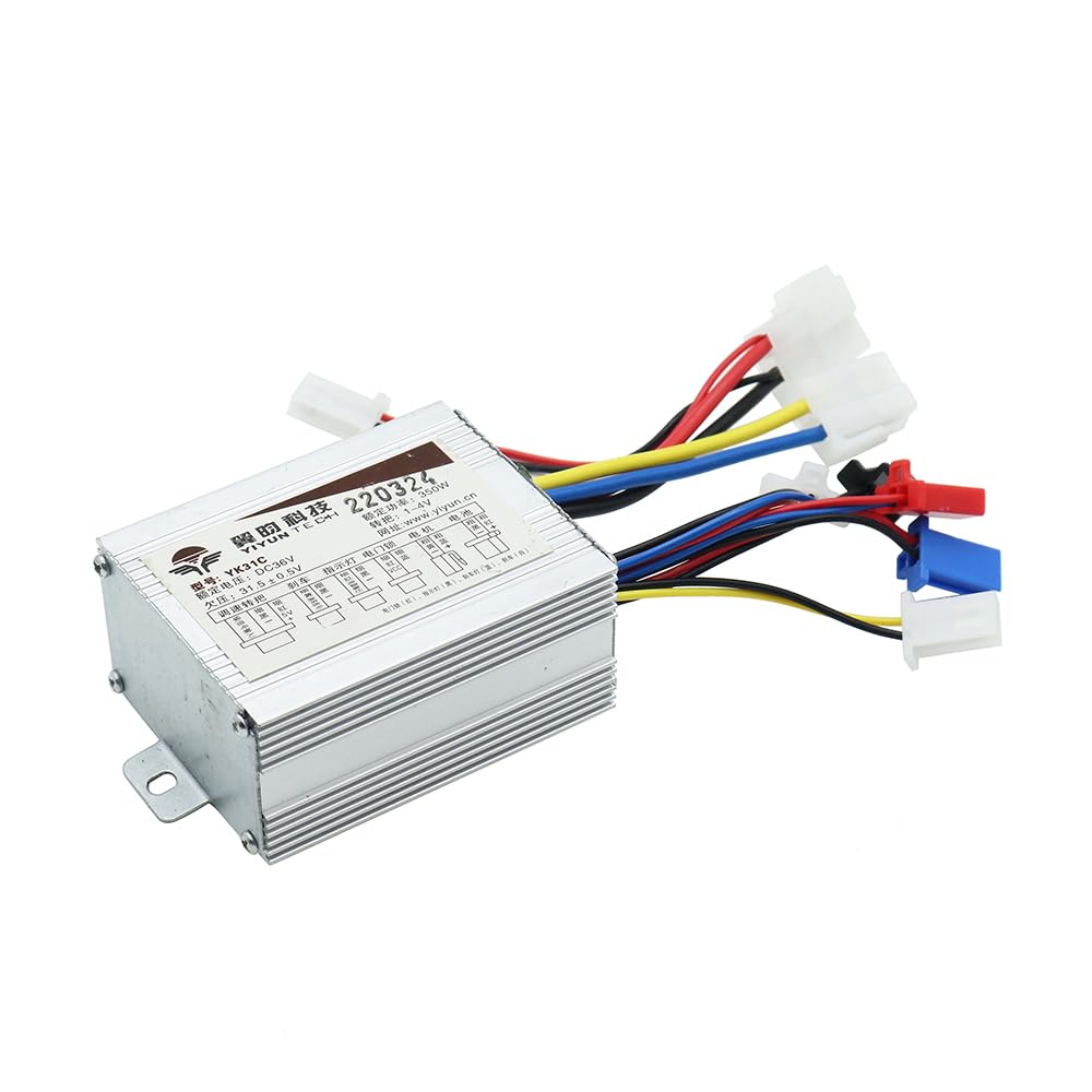 Centralina Monopattino Elettrico Accessori for scooter bici elettrica Motore spazzolato Controller e acceleratore Twist Grip 24V 36V 48V 250W 350W 500W 1000W Controllore Del Motore(48V 500W)