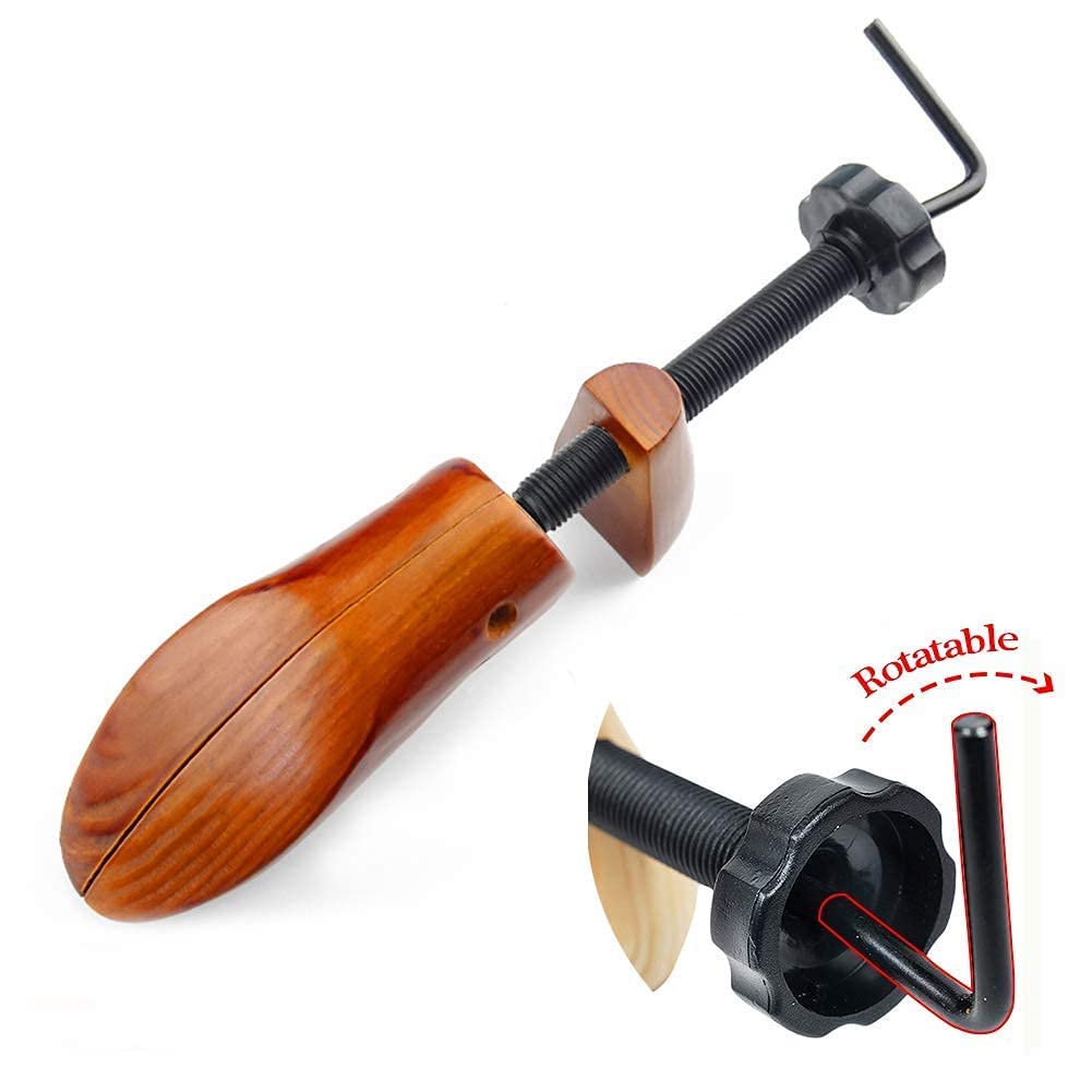 Shaper per stivali, in legno di pino, dilatatore per scarpe, in legno massello, forma per scarpe da donna e uomo – forma di scarpa in pino di alta qualità, marrone, 35/37 EU