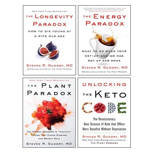 Dr. Steven R Gundry 4 Books Collection Set (Unlocking the Keto Code, The Plant Paradox, The Energy Paradox, The Longevity Paradox)