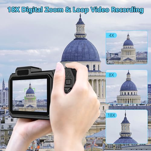 8K Underwater Camera, 70MP 33FT WiFi Waterproof Digital Camera with 32GB | Dual-Screen Selfie, Floatable, Auto Focus, Fill Light, 2500mAh Battery, 18X Digital Zoom, Ideal for Snorkeling & Swimming - Image 6