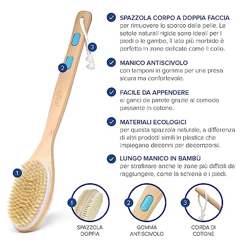 Joejis spazzola schiena doccia 16 inch - Spazzola