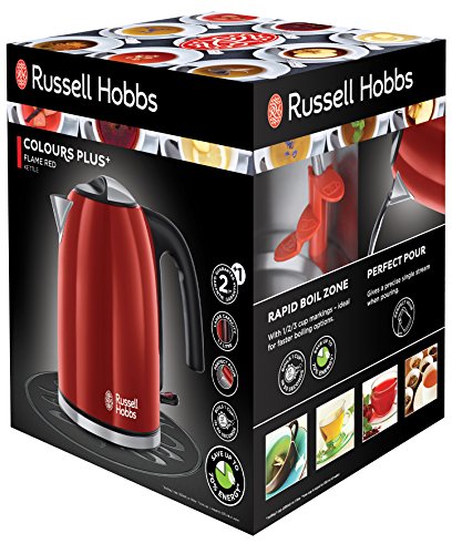 Russell Hobbs Colours Plus Röd Vattenkokare 1.7L 2400W
