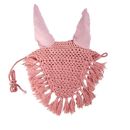 Intrepid International Fancy Crochet Fly Veil Pony, Pink
