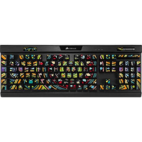 Skinit Decal Skin Compatible with K95 RGB Platinum Mechanical Gaming Keyboard - Skinit Originally Designed Sacred Wheel Colored Design