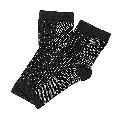 KKmoon 1 par de meias de apoio de arco para fascite plantar mangas de compressão para pés com arco d