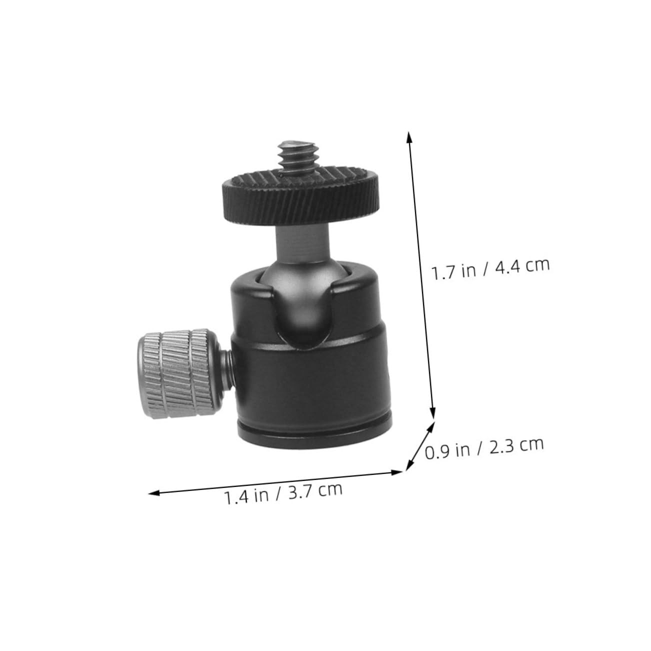 LALAFINA 2Pcs Alloy Ball Head Tripod Adapter Screw for Rotation Camera Tripod Attachment Lightweight and Durable Mount for Photography and Projectors