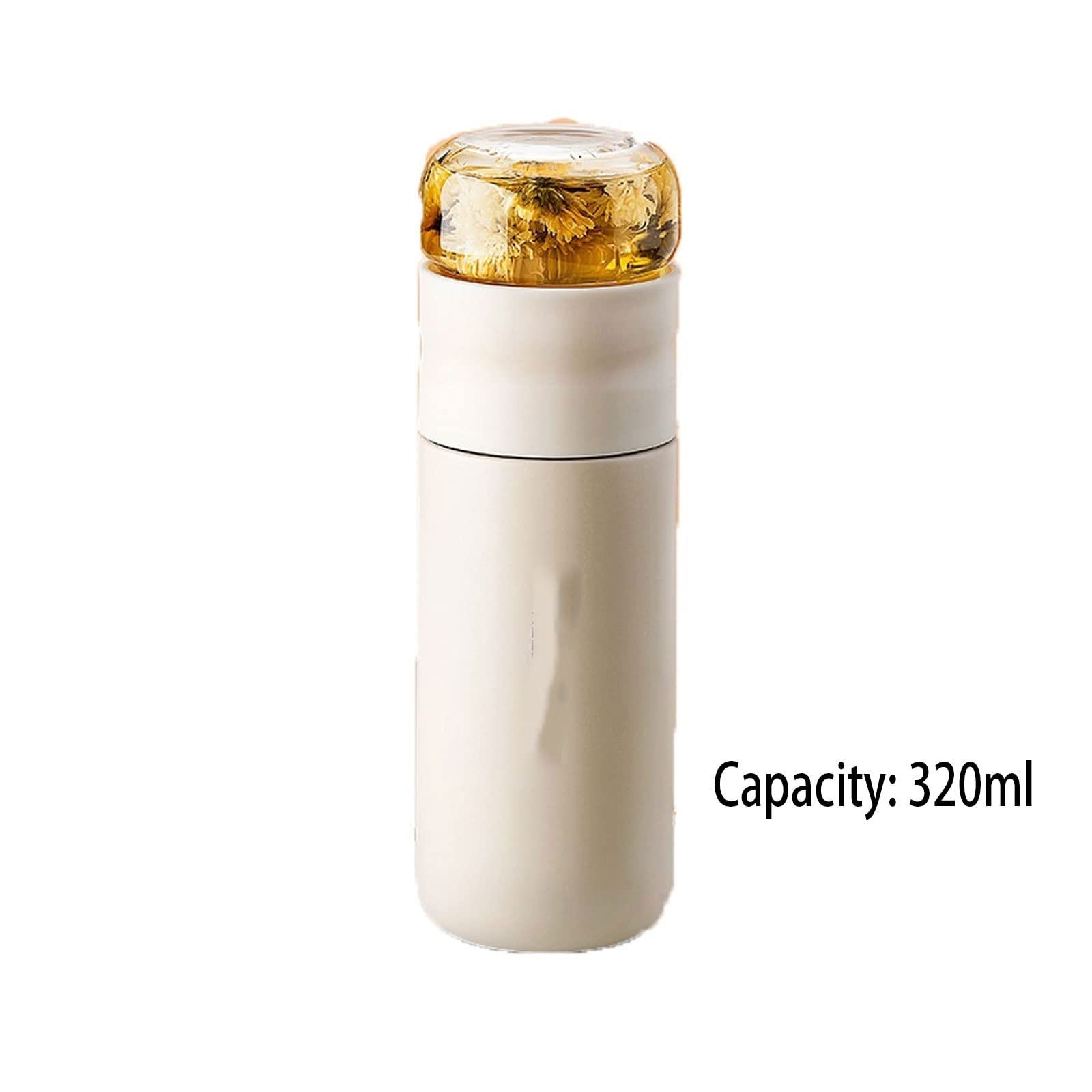 Thermos-Kaffee-Reisebecher, Isolierbecher mit Filter, Edelstahl-Teeflaschenbecher mit Glassieb, trennt Tee und Wasser, 300-ml-Thermos-Isolierflasche, Einweihungsparty