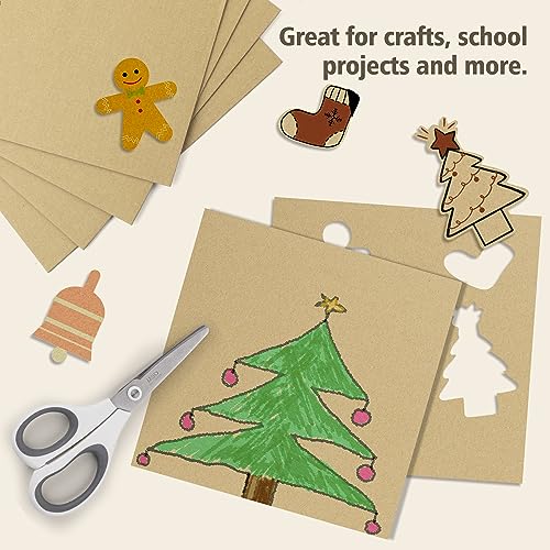Image of Golden State Art 10x10 Corrugated Cardboard Sheets 25 Pack | Flat Cardboard Pads, For Packing, Mailing, Moving, Shipping, Crafts