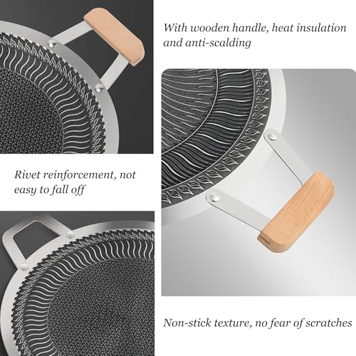 Bistecchiera in acciaio inox per induzione, gas, alogena, rivestimento antiaderente, perfetta per arrostire e grigliare in interni ed esterni