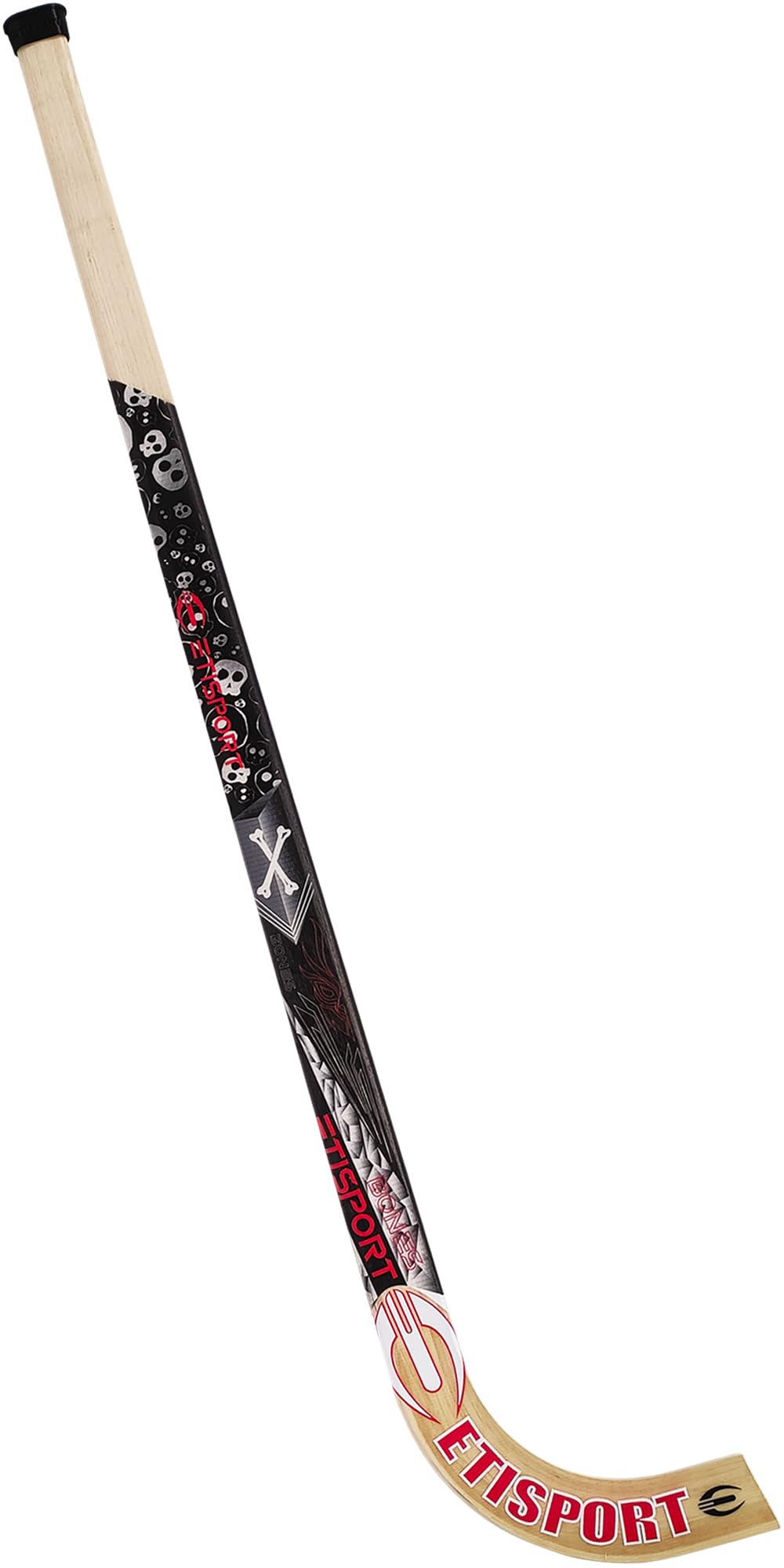 Stick de Hockey Patines ETISPORT Bones diseño Exclusivo. Pídelo en la versión y dureza Que te guste: Starter, Light, Medium, Hard. Exhibe tu Estilo. (Light)