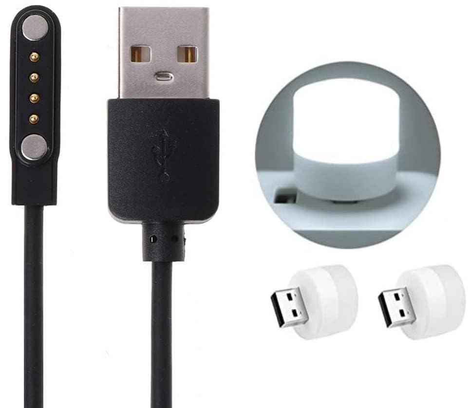 Mourkart Universal USB Cable, Watch Charger Firebolt Invincible Magnetic 4 pin, Watch Charger, 4mm Adapter Length 45 cm for Smart Watch(Cable+ 2 Mini Bulb) (B0CK4SVDPS) Amazon Price History, Amazon Price Tracker