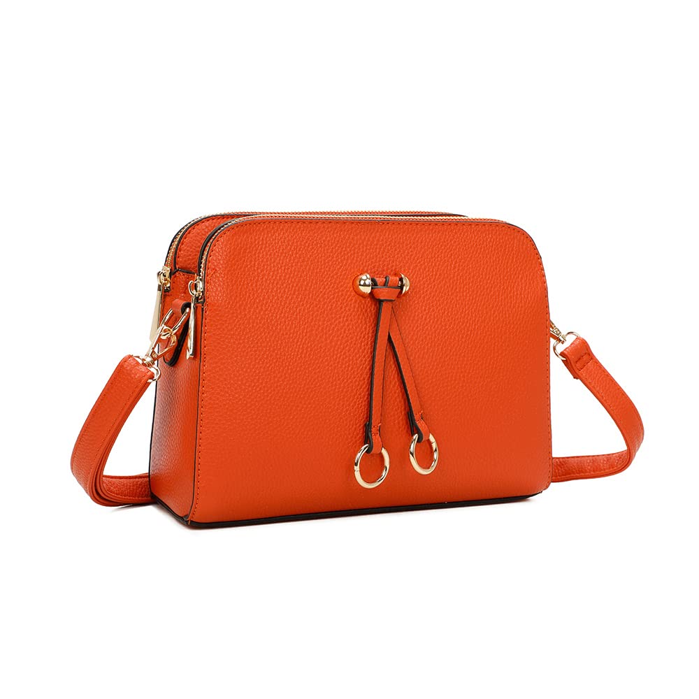 Borsa A Mano Donna In Pelle PU Con Ricami Floreali - Nero, 28x12x18 Cm, Tracolla Regolabile