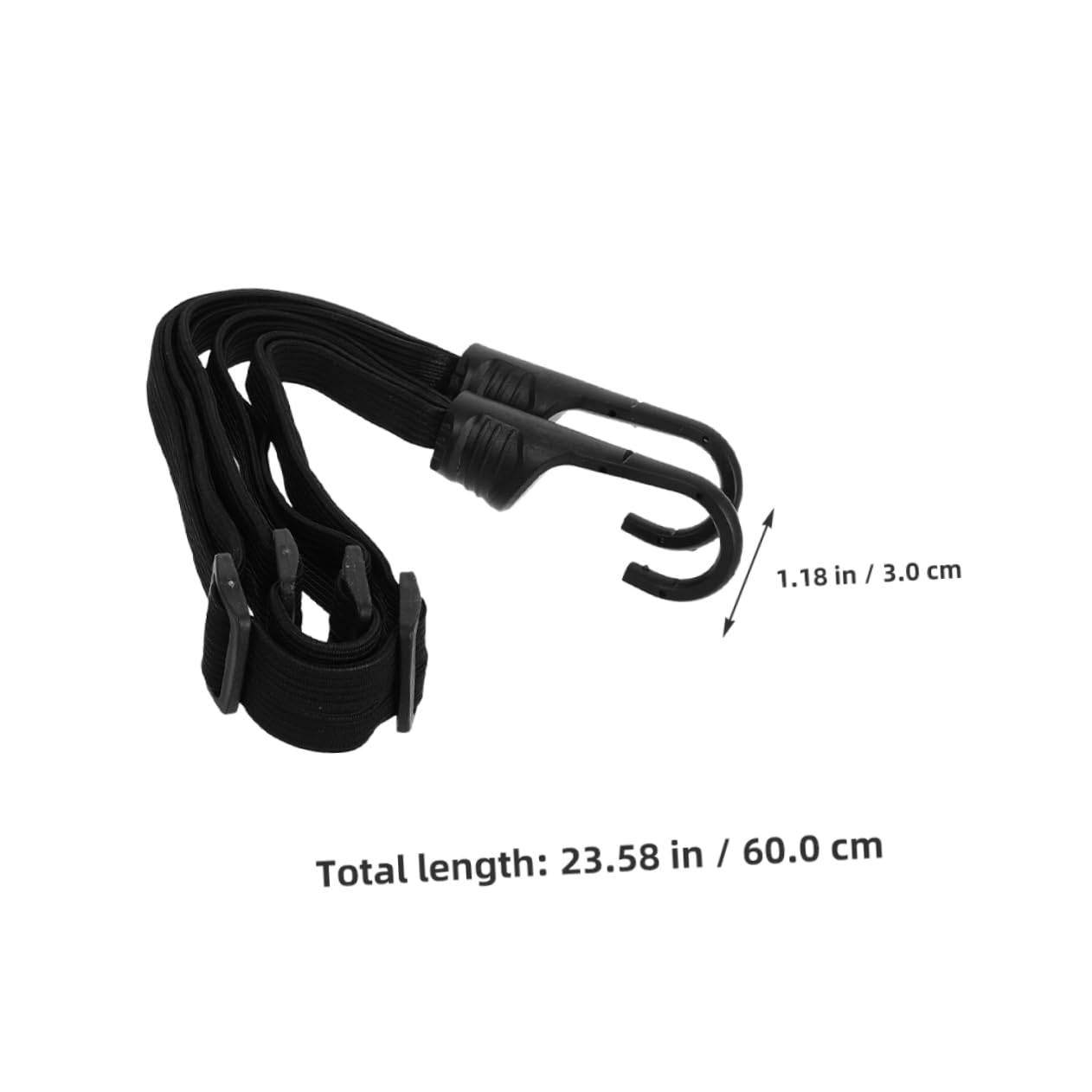 INOOMP 4PCS Adjustable Elastic Motorcycle Bungee Straps Tie Down Straps for Secure Cargo Dirt Bikes Atvs Fit for Luggage with Reliable Rubber Construction